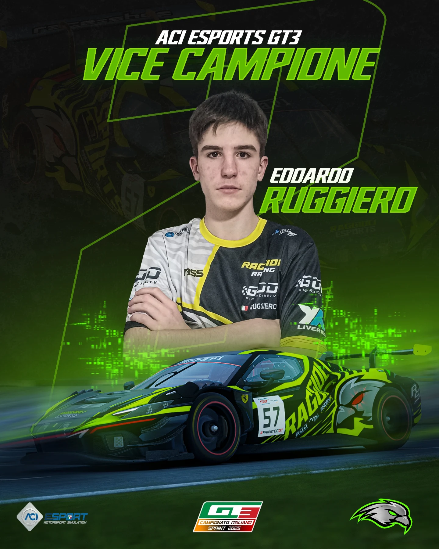 Edoardo Ruggiero, GT3 Vice-Champion